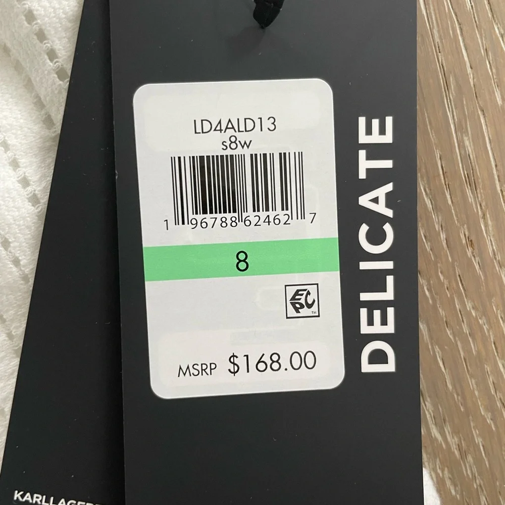 Karl Lagerfeld Paris Lace & Tweed Colorblock Sheath Dress – Size 8 – NWT - Picture 5 of 6